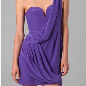 Zimmermann Silk Drape dress in purple